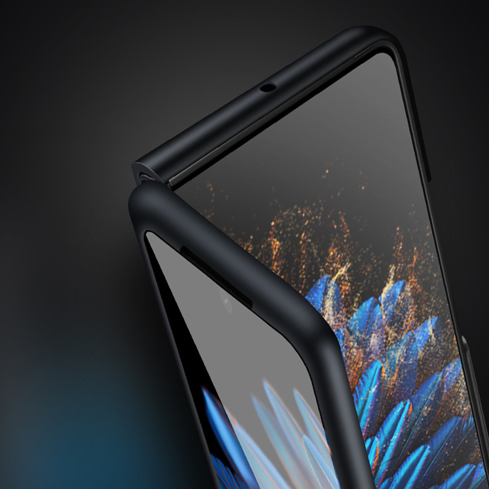 SULADA Electroplating Phone Case for Oppo Find N2 5G Slim Fit PU Leather Coated PC TPU Hybrid Protective Cover SULADA Electroplating Phone Case for Oppo Find N2 5G Slim Fit PU Leather Coated PC TPU Hybrid Protective Cover